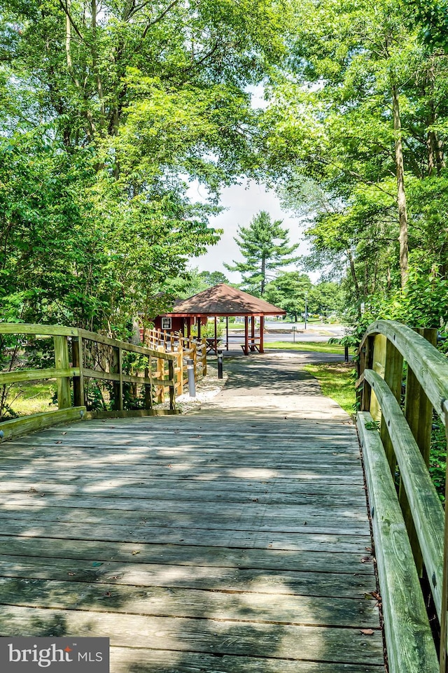 3 Canterbury Pl, Southampton, NJ 08088 - surrounding community featuring a gazebo and a wooden deck