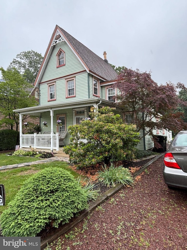 10 E Taunton Ave, Berlin, NJ 08009 - victorian house featuring covered porch and a chimney