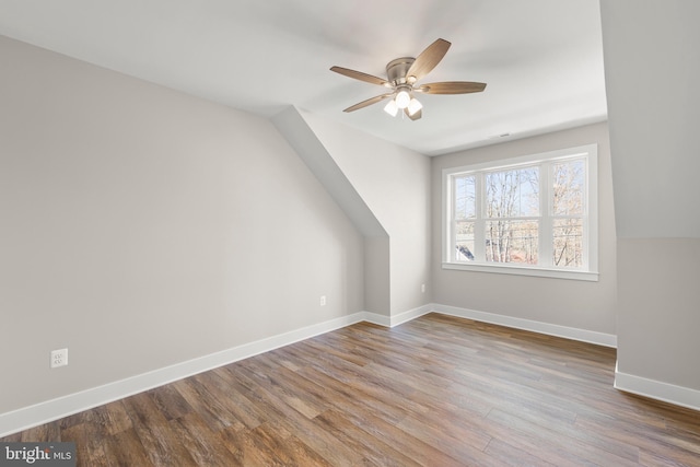 125 Lake Holiday Rd, Cross Junction, VA 22625 - bonus room with wood finished floors, ceiling fan, and baseboards