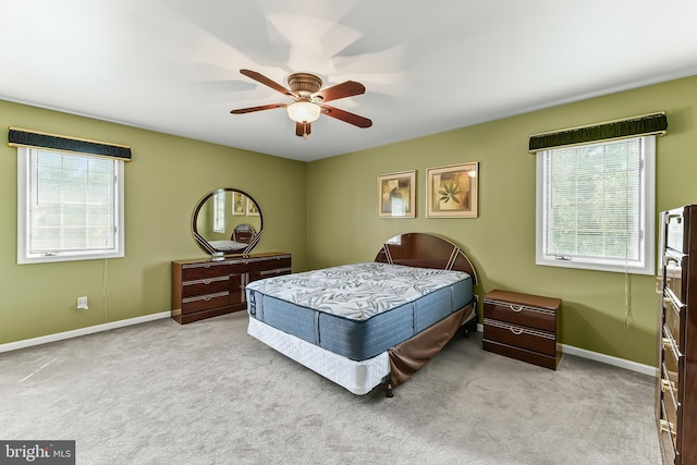 2 Raven Dr, Chadds Ford, PA 19317 - bedroom with carpet flooring, baseboards, and a ceiling fan