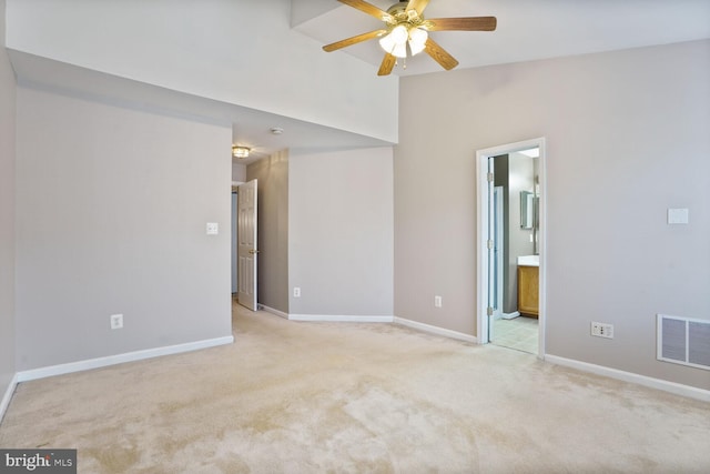 20866 Rockingham Ter, Sterling, VA 20165 - unfurnished room featuring ceiling fan, carpet floors, and baseboards