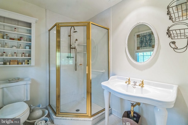 355 Arden, Gulph Mills, PA 19428 - bathroom with a shower stall and toilet