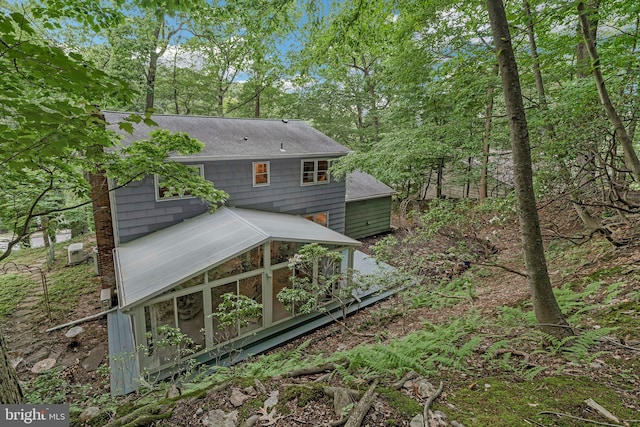 355 Arden, Gulph Mills, PA 19428 - back of house with roof with shingles