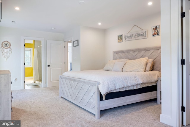 528 N Third St, Martinsburg, WV 25404 - bedroom with carpet floors, recessed lighting, baseboards, and ensuite bathroom