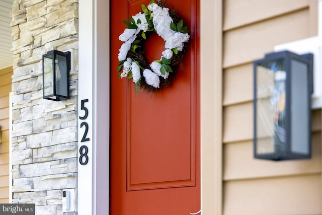 528 N Third St, Martinsburg, WV 25404 - property entrance featuring stone siding