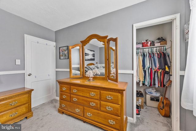 1518 Becklow Ave, Baltimore, MD 21220 - bedroom with light colored carpet, a closet, a spacious closet, and baseboards