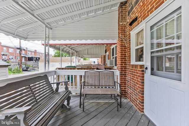 1518 Becklow Ave, Baltimore, MD 21220 - view of wooden deck