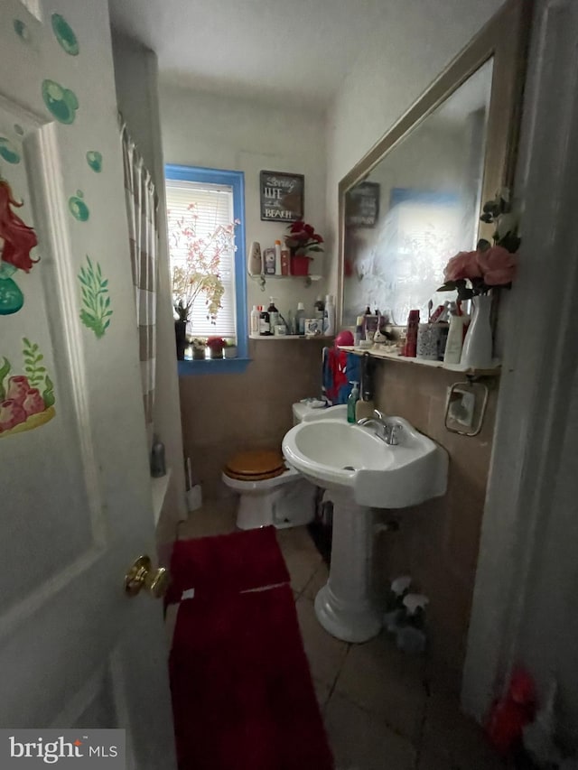 3706 36th St, Mount Rainier, MD 20712 - bathroom with tile patterned floors and toilet