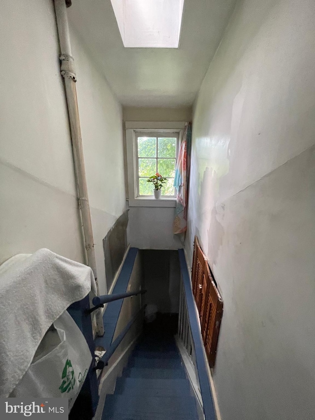 3706 36th St, Mount Rainier, MD 20712 - stairway featuring a skylight