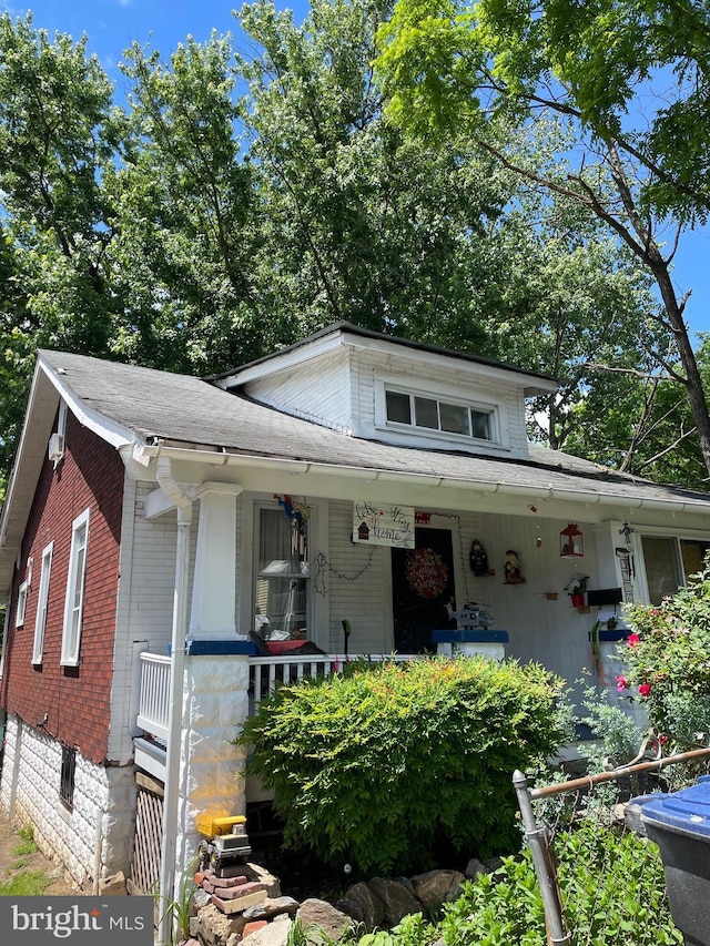 3706 36th St, Mount Rainier, MD 20712 - bungalow featuring a porch and brick siding