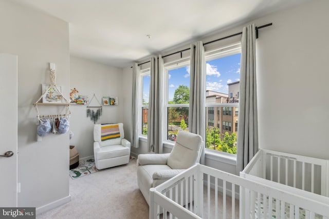 2510 Crimson Fox Dr, Hyattsville, MD 20782 - carpeted bedroom with a nursery area, multiple windows, and baseboards