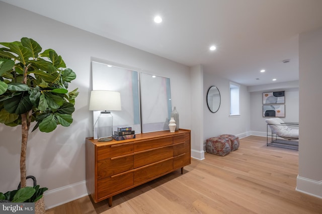 6040 Nebraska Ave NW, Washington, DC 20015 - interior space featuring light wood-type flooring, baseboards, and recessed lighting