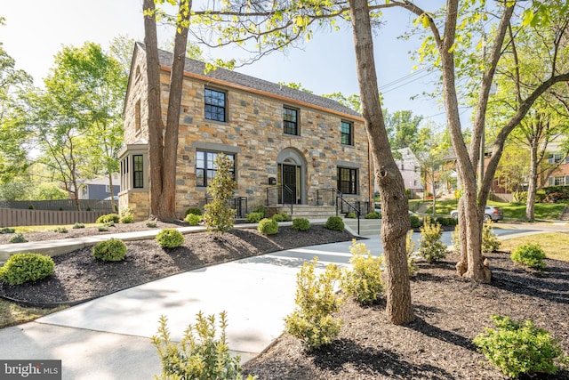 6040 Nebraska Ave NW, Washington, DC 20015 - view of front of property with stone siding