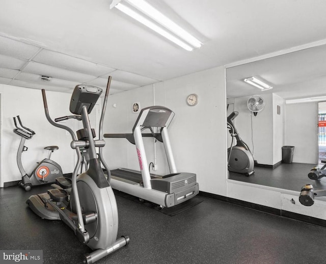 2525 Huntington Ave Unit 18, Alexandria, VA 22303 - workout area with baseboards