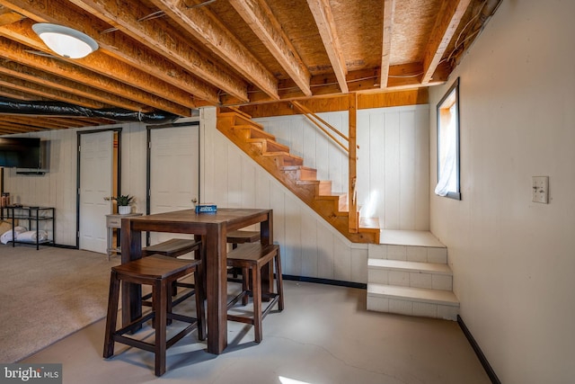 5927 Rte 6, Wellsboro, PA 16901 - below grade area with stairway