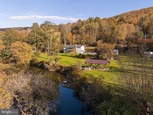 5927 Rte 6, Wellsboro, PA 16901 - view from above of property with a nearby body of water and a forest