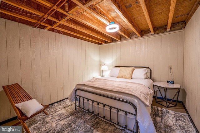 5927 Rte 6, Wellsboro, PA 16901 - bedroom featuring wood walls