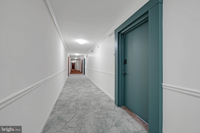 4301 Massachusetts Ave NW Unit 8009, Washington, DC 20016 - hallway with carpet flooring and crown molding