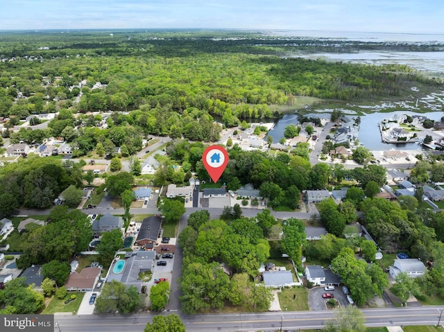 420 Conifer Dr, Forked River, NJ 08731 - view of property location featuring a nearby body of water, a heavily wooded area, and nearby suburban area