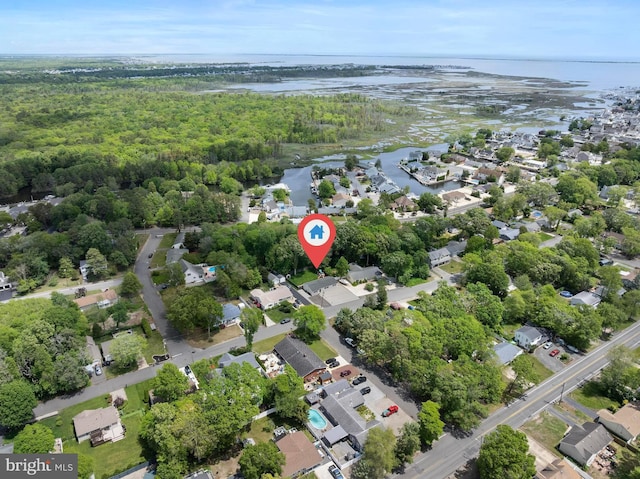 420 Conifer Dr, Forked River, NJ 08731 - view of property location featuring a nearby body of water, nearby suburban area, and a heavily wooded area