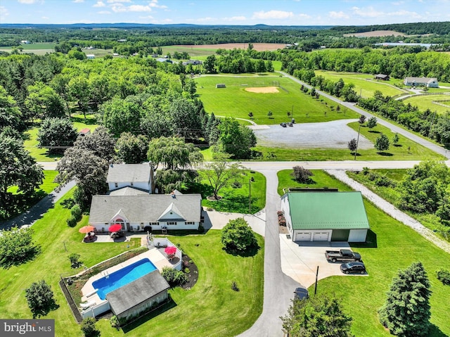 1150 S Mountain Rd, Dillsburg, PA 17019 - view from above of property with a pool