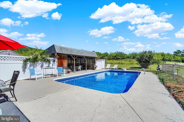 1150 S Mountain Rd, Dillsburg, PA 17019 - view of pool with a patio area and a fenced backyard