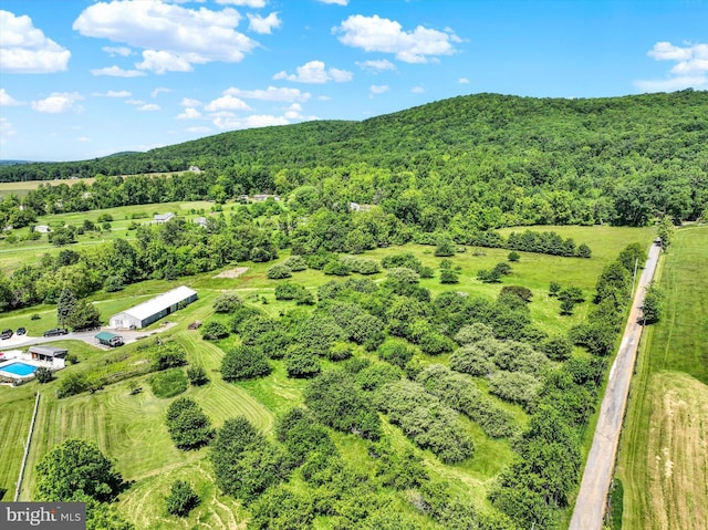 1150 S Mountain Rd, Dillsburg, PA 17019 - aerial view of a heavily wooded area and a mountainous background