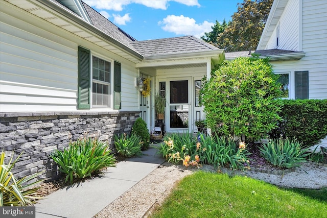 1150 S Mountain Rd, Dillsburg, PA 17019 - entrance to property with roof with shingles and stone siding