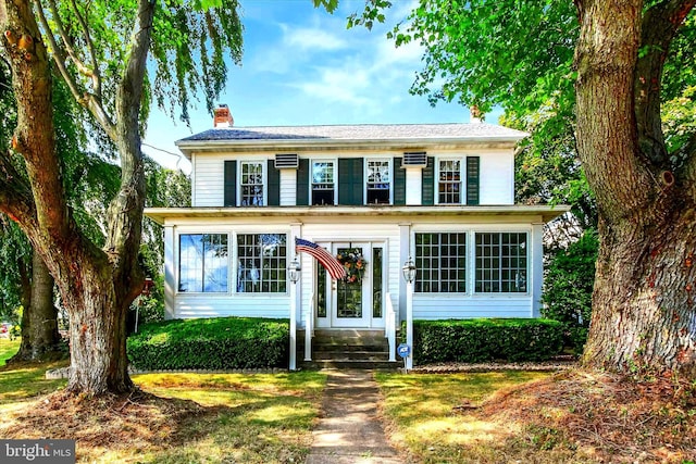 1150 S Mountain Rd, Dillsburg, PA 17019 - traditional style home with entry steps and a chimney