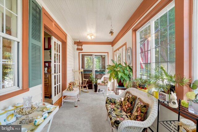 1150 S Mountain Rd, Dillsburg, PA 17019 - sunroom / solarium featuring french doors