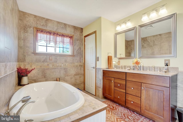 1150 S Mountain Rd, Dillsburg, PA 17019 - full bathroom with a jetted tub and double vanity