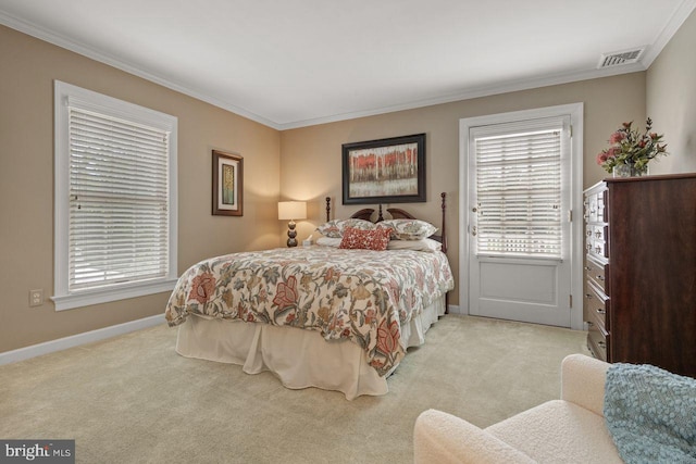 121 Eshelman Rd, Lancaster, PA 17601 - bedroom with crown molding, baseboards, and light carpet
