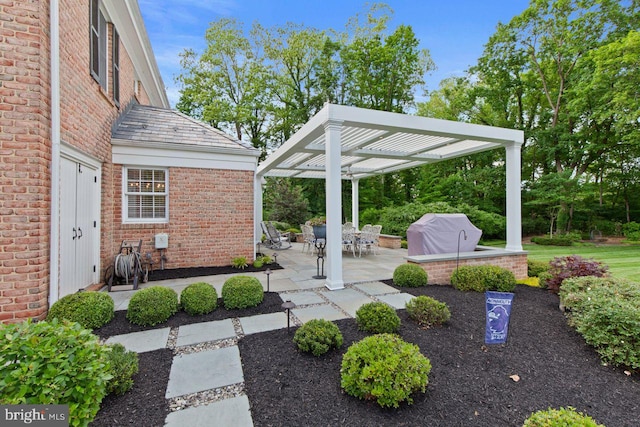 121 Eshelman Rd, Lancaster, PA 17601 - view of patio / terrace featuring a pergola and area for grilling