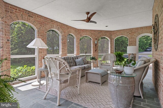 121 Eshelman Rd, Lancaster, PA 17601 - view of patio featuring ceiling fan and an outdoor living space
