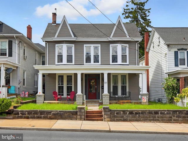 225 S State St, Ephrata, PA 17522 - view of front of home featuring a porch and a shingled roof