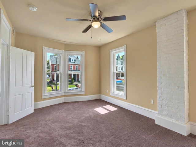 225 S State St, Ephrata, PA 17522 - carpeted empty room with a ceiling fan, baseboards, and a smoke detector