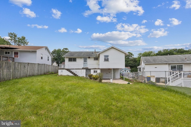 7910 Polk St, Lanham, MD 20706 - back of house with stairs and a patio