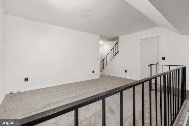 2339 Millennium Ln, Reston, VA 20191 - carpeted empty room with baseboards and stairway