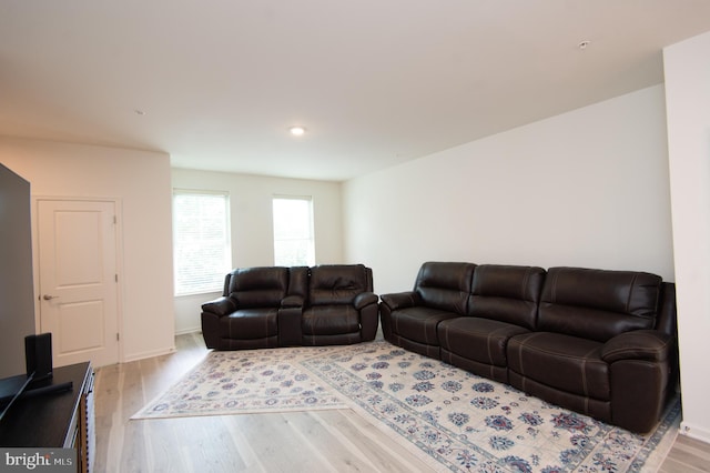 305 Shipyard Dr Unit 61, Cambridge, MD 21613 - living area featuring light wood-type flooring, baseboards, and recessed lighting