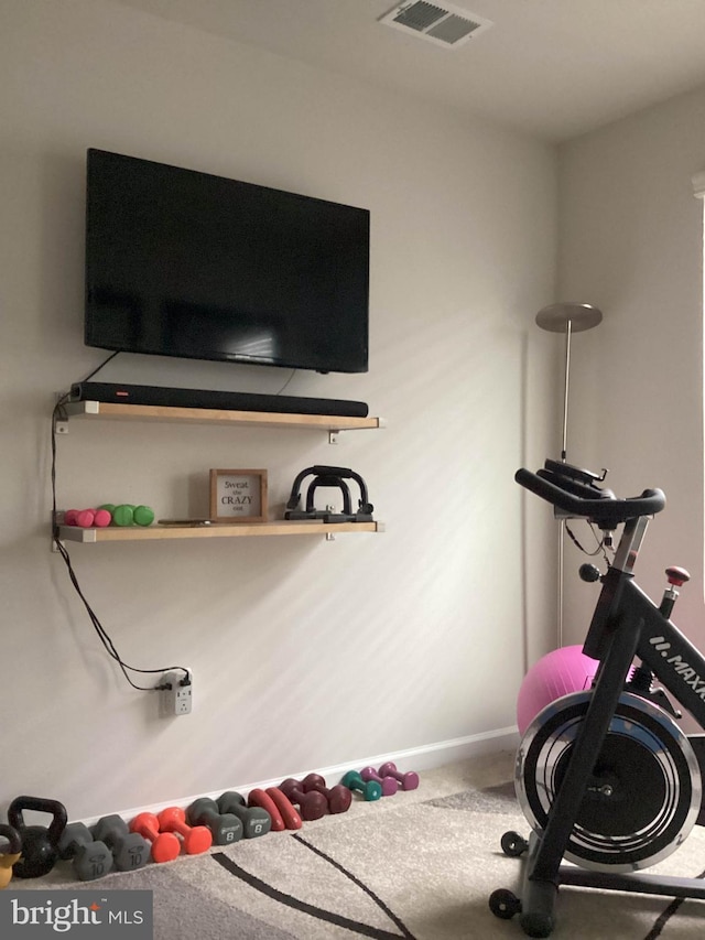 212 Bowline Dr, Cambridge, MD 21613 - exercise area with baseboards