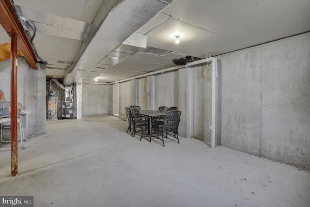 69 Calais Dr, Reading, PA 19605 - unfinished basement with water heater and heating unit