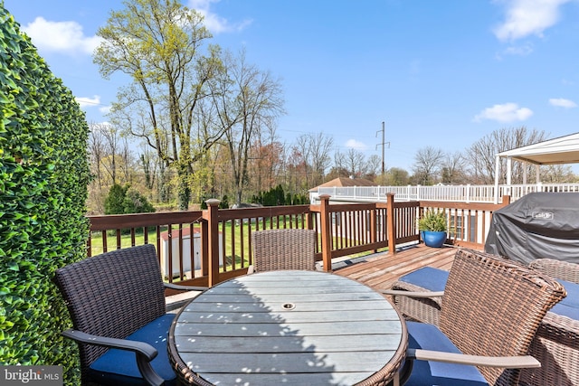 812 E Haverford Rd, Bryn Mawr, PA 19010 - deck featuring outdoor dining space and area for grilling