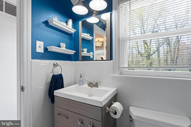 812 E Haverford Rd, Bryn Mawr, PA 19010 - half bath featuring vanity and toilet