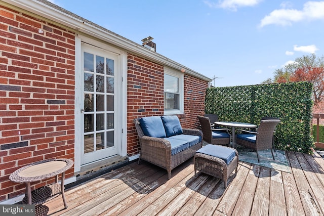 812 E Haverford Rd, Bryn Mawr, PA 19010 - deck with outdoor dining area