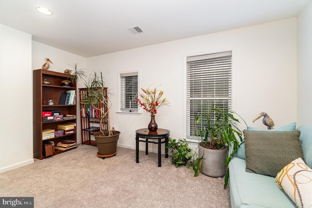 3209 Haley Way, Mechanicsburg, PA 17055 - living area with light carpet, baseboards, and recessed lighting
