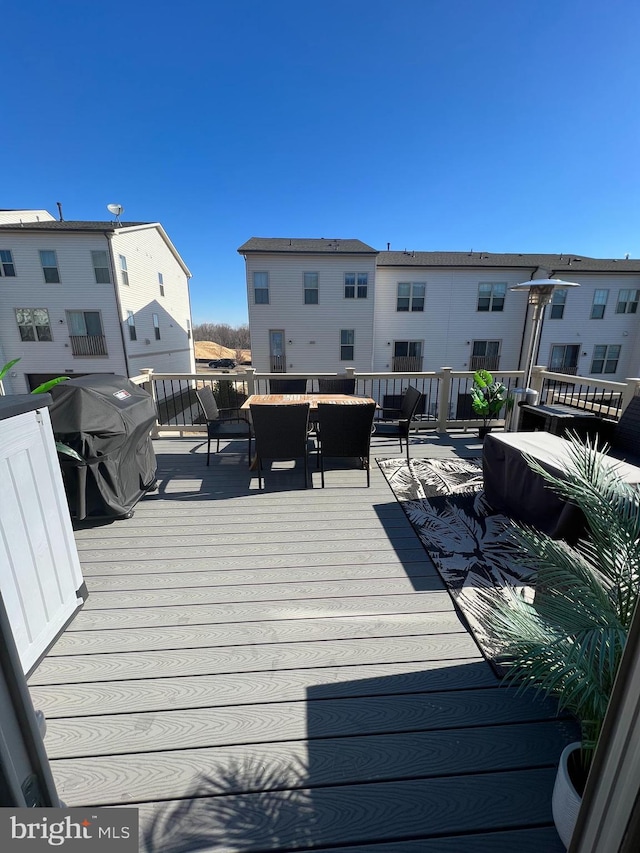 11 Blue Jay Way, Clarksburg, MD 20871 - wooden deck featuring an outdoor living space