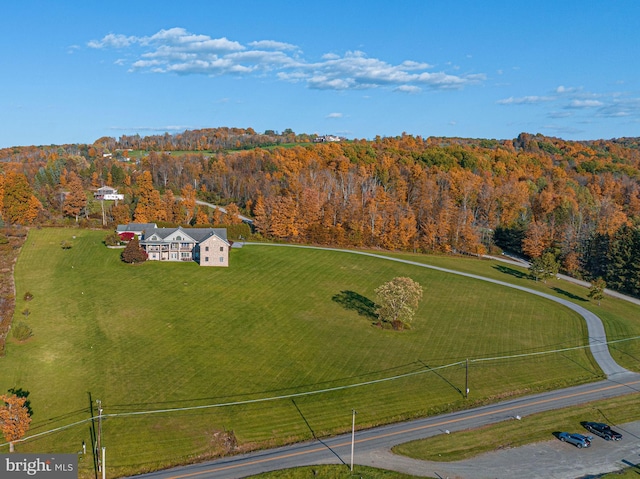 1874 Roundtop Rd, Wellsboro, PA 16901 - view from above of property with a heavily wooded area