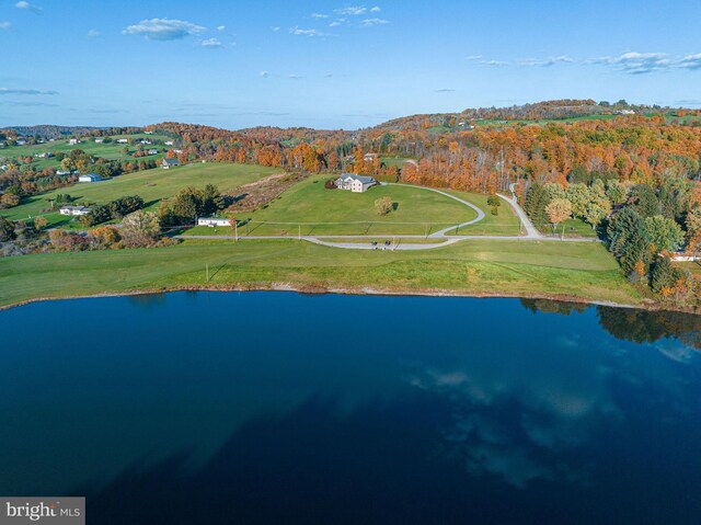 1874 Roundtop Rd, Wellsboro, PA 16901 - aerial overview of property's location featuring a nearby body of water