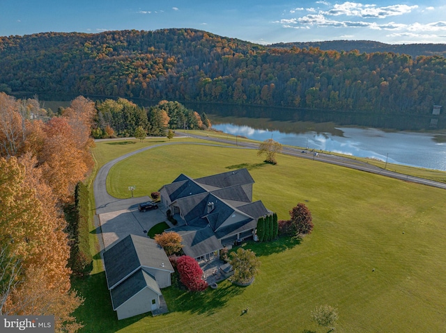 1874 Roundtop Rd, Wellsboro, PA 16901 - drone / aerial view of a nearby body of water and a forest
