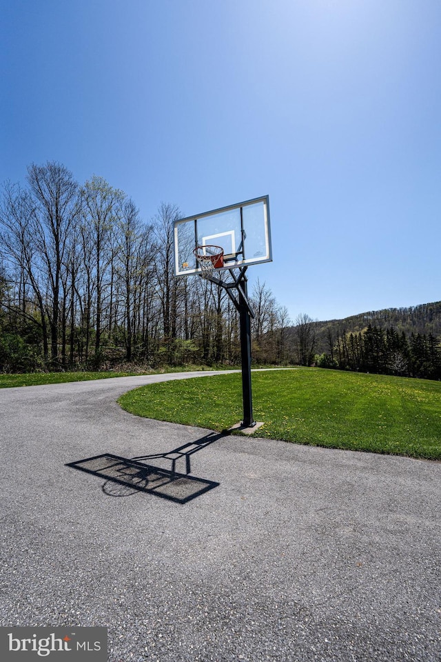 1874 Roundtop Rd, Wellsboro, PA 16901 - view of sport court featuring a yard